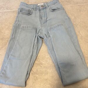 Forever 21 Men's Light Wash Straight Jeans